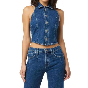 Wholesale price Factory supply High Quality Denim Vest For <b>Women</b> Custom Design Colour and Logo Premium Quality <b>Plus</b> <b>size</b> - Product Image 1