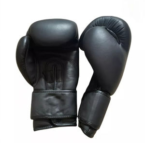 Guantes de boxeo de ajuste regular de cuero Premium de alta calidad Impresión de logotipo totalmente personalizable a la venta para artes marciales y boxeo - Product Image 4