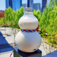 Bouteille transparente gourdes bouteille de boisson en plastique PET 350ml 500ml bouteille de boisson lait thé emballage couvercle à vis fabriqué Vietnam