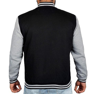 OEM Manufacturer's High Quality Men's Baseball Letterman Varsity Jacket Custom Embroidery Canvas Windbreaker Leather <b>Winter</b> - Product Image 2