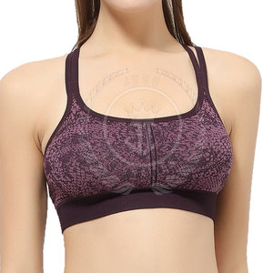 Nuevo Diseño de Sujetador Deportivo para Mujer, Secado Rápido, Ligero, Transpirable, Alto Soporte, Yoga, Logotipo Frontal, Spandex/Poliéster, Personalizable - Product Image 2