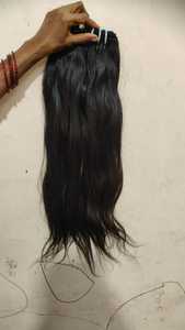 100% Máquina de tejido de cabello indio de doble trama de la India. Extensión de cabello crudo de un donante de la India. Tejido de cabello suave y suave - Product Image 2