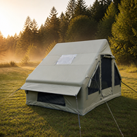 Tente de camping gonflable Litai Antour AT-6.3-GREEN, Oxford 600D imperméable, colonne d'air de 16 cm, porte en U, trou pour poêle, quatre saisons, 2-3 personnes