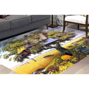 Alfombra con Diseño de Árbol Fantástico: Decoración Surrealista para el Hogar, Alfombra de Pasillo, Alfombra Suave No Tejida - Product Image 3