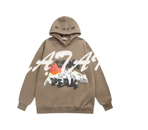 Sweat à capuche surdimensionné pour homme en spandex/coton imprimé sur mesure, pull d'hiver, style streetwear brodé en 3D, écologique, haute qualité - Product Image 4