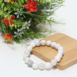 NOVAMART Fine Arihant Gems Jewels Fashionable Magnetised <b>Beaded</b> <b>Bracelet</b> for Men Women Ball-shaped Pearl Main Stone Religious St - Product Image 5