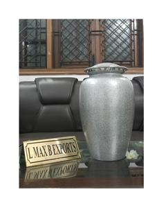 Urna de cremación de Metal de diseño moderno, alta calidad, hecha a mano, brillante, Pulida, para cenizas humanas, tarro, proveedores funerarios en India - Product Image 4