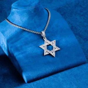 Collar con Colgante de Estrella Estilo Hip Hop, con Incrustaciones de Diamantes Moissanite Corte Baguette, Joyería de Moda para Hombres y Mujeres, Collar Personalizado con Dijes Brillantes - Product Image 2
