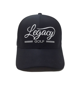 Casquettes ODM personnalisées de baseball brodées en 2D avec trous découpés au laser Casquettes Performance 6 panneaux à bord incurvé avec logo personnalisé - Product Image 1