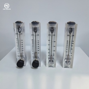 実験室用途向けステンレス鋼フロート付き高視認性低圧力アクリルガラス管ロタメーター - Product Image 2