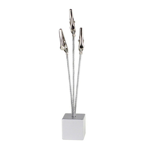 Vintage Business Card Holder Stainless Steel , Vintage Style <b>Wire</b> Christmas Card Holder, Photo Holder <b>Rack</b> for Food Signs - Product Image 4