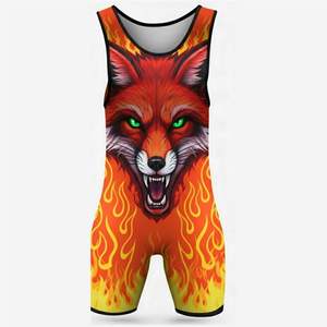 Nuevo Diseño de Singlet de Lucha Libre Personalizado al Mejor Precio, Diseño sin Tirantes, Cierre a Presión, Material Transpirable de Poliéster y Elastano, en Blanco para - Product Image 5