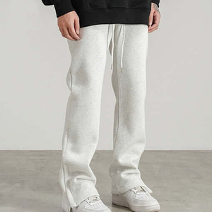 Pantalon de survêtement en toile léger personnalisé pour hommes Baggy Track évasé Design empilé Joggers de haute qualité avec taille élastique - Product Image 3