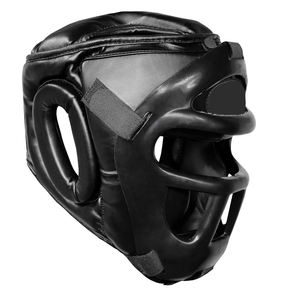 Casque intégral en cuir de qualité supérieure pour l'entraînement de boxe - Design léger, respirant et durable - Product Image 1