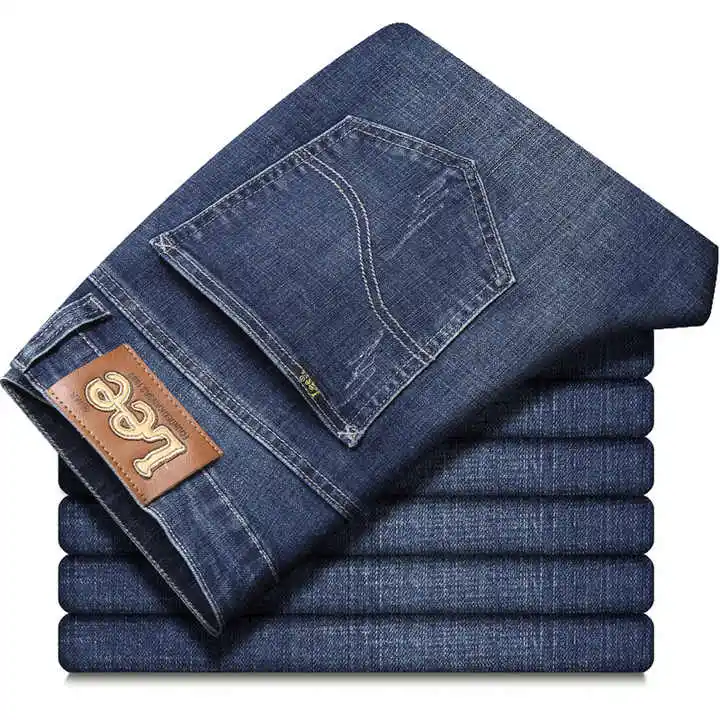 high quality Ready Made Straight Classic Baggy Denim Business Blue Jeans For Men from Bangladesh