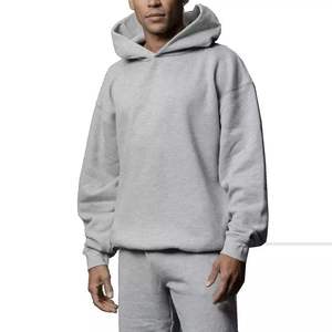 Pull-over à manches longues décontracté pour hommes Sweat-shirt à capuche tendance avec poche Coupe ample et méthode de tissage décontractée - Product Image 5