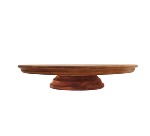 Soporte de pastel de madera elegante redondo de Acacia soporte de pastel de madera accesorios para decoración de eventos de fiesta de boda - Product Image 1