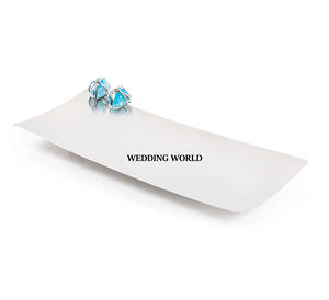 Plateau à chocolat en acier inoxydable Ensemble de trois couverts de table en argent au chocolat design Nouveau plateau à chocolat de luxe plaqué - Product Image 4