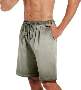 Pantalones Cortos de Lona con Efecto Desgastado para Hombre, 100% Algodón, Transpirables, Ecológicos, de Secado Rápido, con Cierre de Cordón, Estilo Hip Hop, Corte Holgado y Relajado - Product Image 3