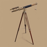 Télescope monoculaire vintage en laiton 15X étanche avec trépied réglable pour observation nautique, observation des oiseaux, surveillance, maison et extérieur