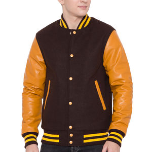 Haute Qualité Laine Corps En Cuir Véritable Manches Varsity Vestes Nouvelle Arrivée Letterman Baseball Varsity Hommes Vestes - Product Image 2