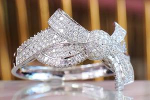 925 Sterling Silver White Round Shape Moissanite Diamond <b>Bracelet</b> Beautiful Customized <b>Bracelet</b> Gift for Anniversary - Product Image 2