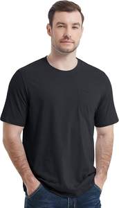 เสื้อยืดผู้ชายผ้าฝ้าย200 GSM 100% เสื้อไม่มีลายสำหรับเล่นกีฬาเล่นยิมเสื้อยืดพลัสไซส์ฤดูร้อน - Product Image 4