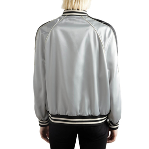 Chaqueta cortavientos de lona cómoda personalizada para hombre, chaqueta universitaria con cuello levantado y bordado de satén, superventas para invierno, servicio OEM - Product Image 2