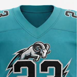 Maillot de football américain pour adulte, conception personnalisée OEM, respirant, vêtements d'entraînement, manches longues, vêtements d'équipe performants, taille plus, 100% - Product Image 4