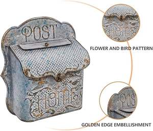 Boîte aux lettres en métal d'Inde, très vendue, qualité professionnelle, réception de courrier, durable, antirouille, personnalisable, sécurisée, moderne, en vrac - Product Image 2