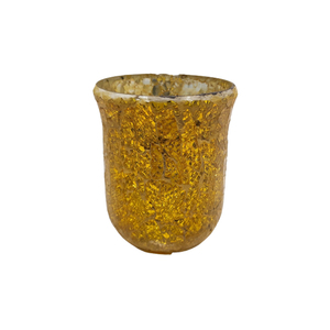 Juego votivo de vidrio transparente de diseño clásico de 2 tarros de vela de tamaño mediano para decoración de mesa hechos a mano a granel - Product Image 2