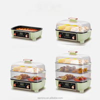 Nouvelle Cuisinière Électrique Multifonction à Vapeur à Chauffage Rapide en Acier Inoxydable pour Cuisson de Fruits de Mer, Légumes, Hotpot et Cuiseur Vapeur Alimentaire