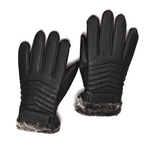 Guantes de cuero de moda cómodos de último diseño Guantes de cuero de piel de oveja ligeros a prueba de viento Guantes de cuero de moda cálidos - Product Image 5