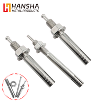 Ancrage à expansion en acier inoxydable 304 pour béton, avec goupille de verrouillage encastrée, pour fixation au plafond, type marteau ou à percussion