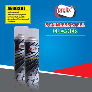 Produit nettoyant pour acier inoxydable Prolix, liquide de nettoyage pour acier, élimine les taches et les empreintes digitales sur l'acier inoxydable, haute qualité. - Product Image 6