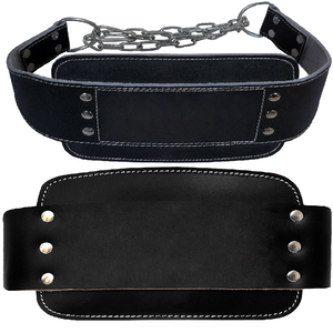 Cinturón de inmersión de cuero para entrenamiento de gimnasia profesional Cadena de levantamiento de pesas con función ajustable - Product Image 2