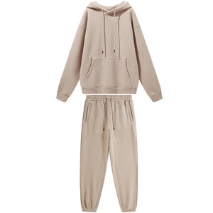 Chándal de gimnasio de alta calidad para hombre, conjunto de Sudadera con capucha, 100% algodón, bolsillo de carga liso, chándal con capucha para hombre - Product Image 6