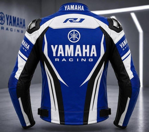 Veste de moto en cuir de vache véritable Ramaha pour homme/Chaqueta, équipement de protection CE niveau 2 avec bosse dorsale - Product Image 2