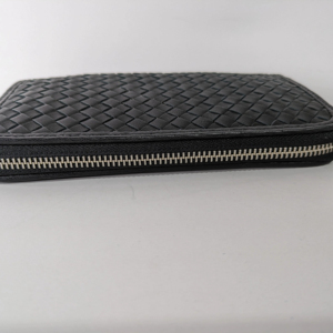 Luxury <b>Ladies</b> Clutch Purse Braided Leather Women Purse Zipper Large Capacity Long Genuine Leather Women <b>Wallet</b> for Girl - Product Image 1