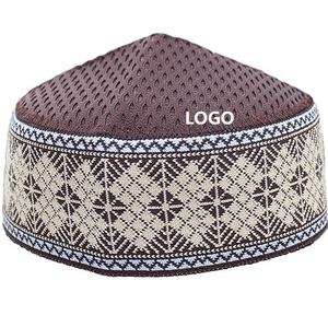 Casquette musulmane Kufi Tricotage Hommes Casquette musulmane Couleurs Vêtements quotidiens Chapeau de prière de la religion musulmane pour hommes Rond - Product Image 4