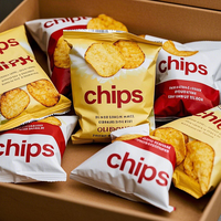 Sacs en plastique de qualité alimentaire pour collation thermoscellés à l'arrière imprimés personnalisés Sac d'emballage refermable en plastique pour croustilles de pommes de terre croustillantes