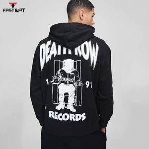 PatchworkTracksuits imprimés surdimensionnés 100% coton personnalisés Ensemble pantalons de survêtement et sweat à capuche respirants - Product Image 3