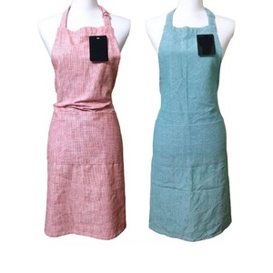 Tablier de cuisine écologique sans manches en coton 100% imperméable de haute qualité 2025 avec logo personnalisé moderne noir pour chef, barbier, maison - Product Image 5