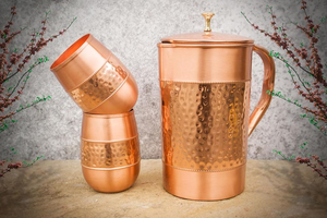 Pichet en cuivre pur le plus vendu, carafe en cuivre personnalisée pour la consommation, nouveau style pour la décoration de la cuisine à domicile - Product Image 2