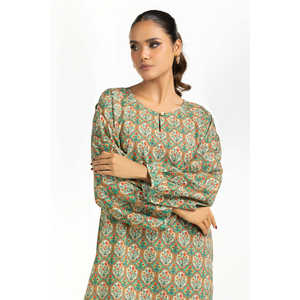 Ensemble Coordonné Imprimé en Coton Viscose Décontracté IPST-55281 Tissu Crêpe pour Printemps/Été - Product Image 1