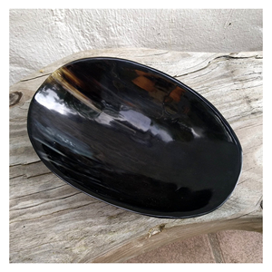 Cuenco de cuerno Natural hecho a mano con estilo, diseño moderno, para servir sopa, frutas, ensalada, estilo Vintage personalizado para comida, cuenco gratis - Product Image 1