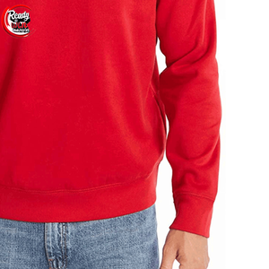 Sudaderas de forro polar de algodón 100% grueso con logotipo personalizado bordado, diseño liso con corte para la temporada de invierno, estilo informal, venta al por mayor - Product Image 5