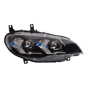 Conjunto de Faros Delanteros para BMW X6 E71 2008-2014, Modificación con Nuevas Luces LED de Circulación Diurna de Doble Color en Forma de Flecha - Product Image 6