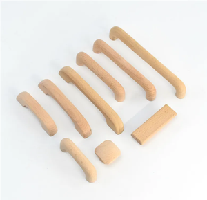 Poignée de porte en bois de manguier poignée de penderie boutons de tiroir poignée d'armoire en bois moderne - Product Image 1