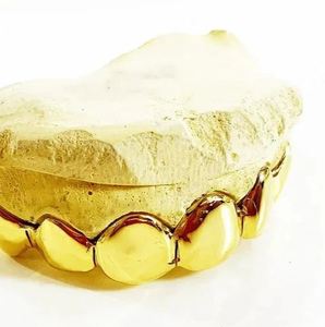 Grillz solide personnalisé 4 pièces, 6 pièces, 8 pièces, 10 pièces en or Grillz en argent, Vermeil, or 10 carats, dents en or 14 carats Grillz - Product Image 2